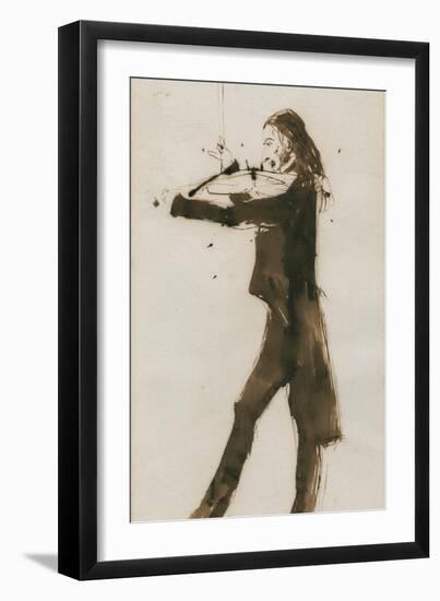 Portrait of Niccolò Paganini (1782-184), 1831-Edwin Henry Landseer-Framed Giclee Print