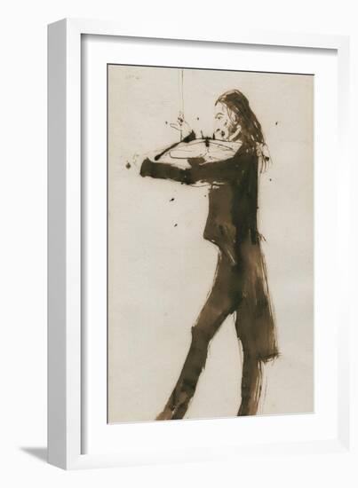 Portrait of Niccolò Paganini (1782-184), 1831-Edwin Henry Landseer-Framed Giclee Print