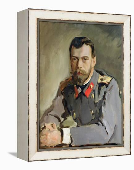 Portrait of Nicholas Ii, 1900-Valentin Aleksandrovich Serov-Framed Premier Image Canvas