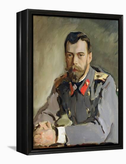 Portrait of Nicholas Ii, 1900-Valentin Aleksandrovich Serov-Framed Premier Image Canvas