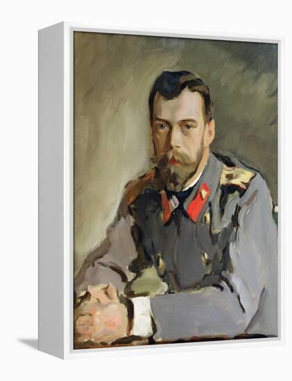 Portrait of Nicholas Ii, 1900-Valentin Aleksandrovich Serov-Framed Premier Image Canvas