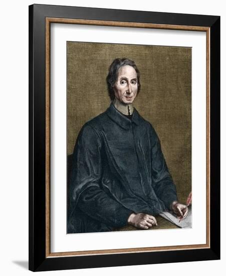 Portrait of Nicolas Malebranche (1638-1715), French philosopher-Gerard Edelinck-Framed Giclee Print