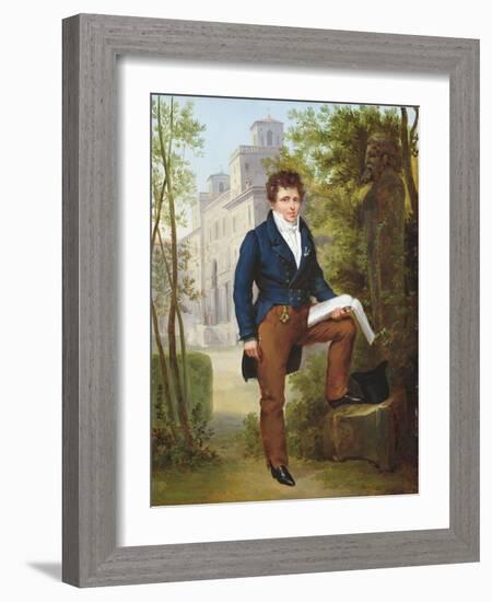 Portrait of Nicolas-Pierre Tiolier, C.1817-Francois Edouard Picot-Framed Giclee Print