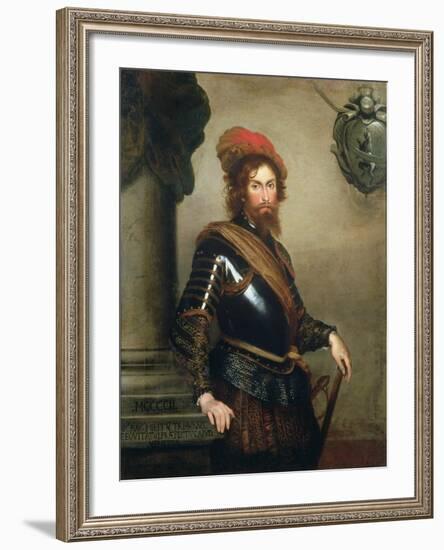 Portrait of Nicolo Raggi-Bernardo Strozzi-Framed Giclee Print