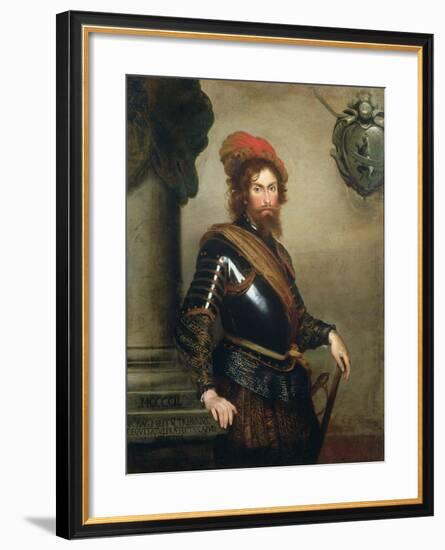 Portrait of Nicolo Raggi-Bernardo Strozzi-Framed Giclee Print