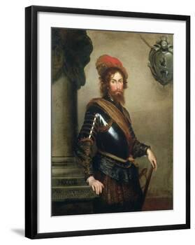 Portrait of Nicolo Raggi-Bernardo Strozzi-Framed Giclee Print