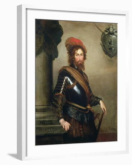 Portrait of Nicolo Raggi-Bernardo Strozzi-Framed Giclee Print