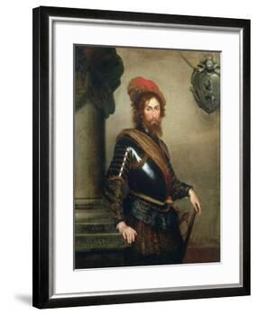 Portrait of Nicolo Raggi-Bernardo Strozzi-Framed Giclee Print