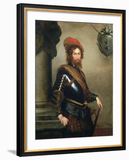 Portrait of Nicolo Raggi-Bernardo Strozzi-Framed Giclee Print