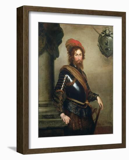 Portrait of Nicolo Raggi-Bernardo Strozzi-Framed Giclee Print