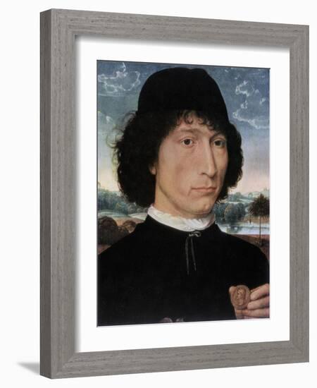 Portrait of Nicolo Spinelli, 1473-1474-Hans Memling-Framed Giclee Print