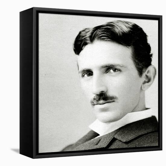 Portrait of Nikola Tesla, 1890 (Photo)-Napoleon Sarony-Framed Premier Image Canvas