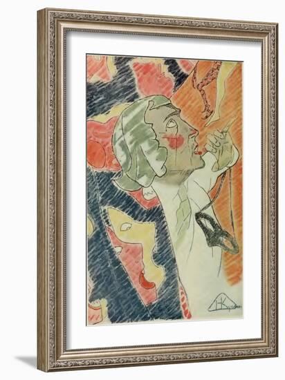 Portrait of Nikolai Evreinov (1879-195)-Nikolai Ivanovich Kulbin-Framed Giclee Print