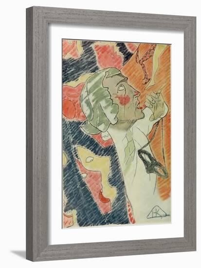 Portrait of Nikolai Evreinov (1879-195)-Nikolai Ivanovich Kulbin-Framed Giclee Print