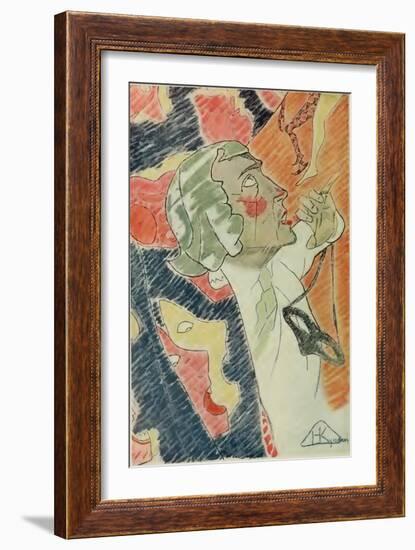 Portrait of Nikolai Evreinov (1879-195)-Nikolai Ivanovich Kulbin-Framed Giclee Print