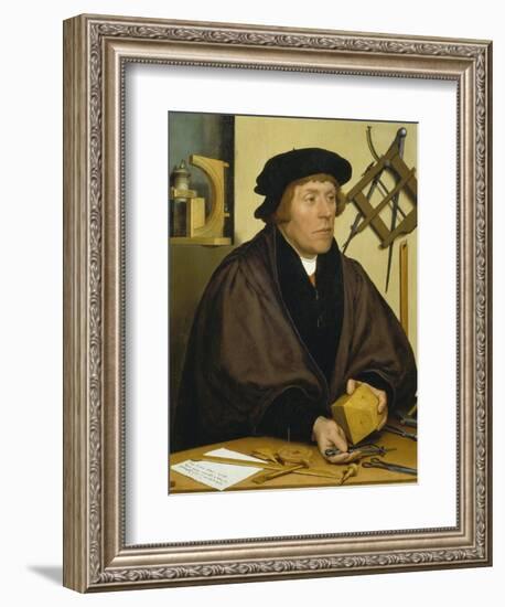 Portrait of Nikolaus Kratzer, 1528-Hans Holbein the Younger-Framed Giclee Print