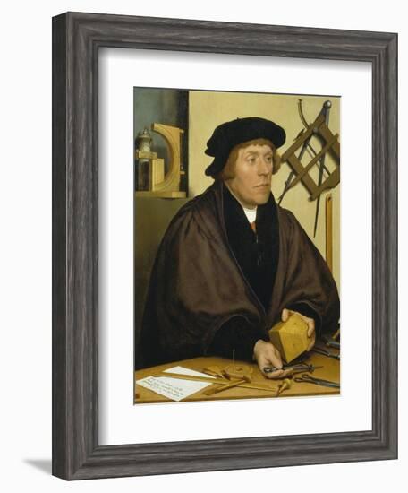 Portrait of Nikolaus Kratzer, 1528-Hans Holbein the Younger-Framed Giclee Print