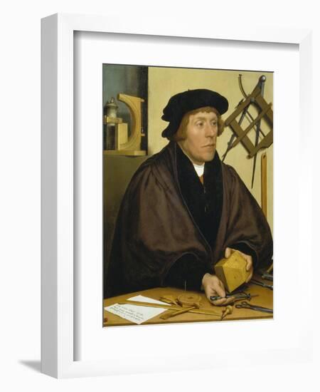 Portrait of Nikolaus Kratzer, 1528-Hans Holbein the Younger-Framed Giclee Print