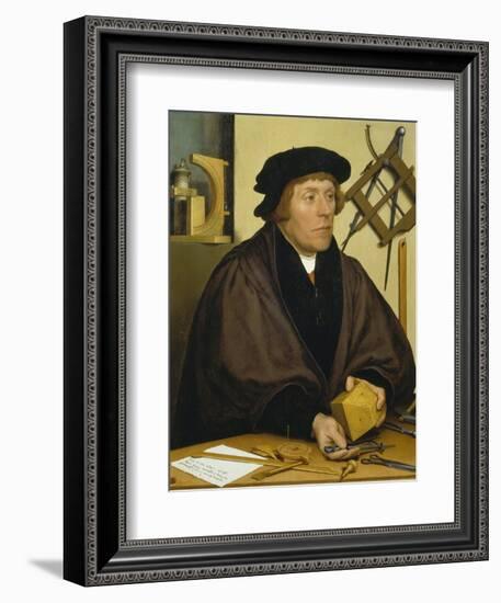 Portrait of Nikolaus Kratzer, 1528-Hans Holbein the Younger-Framed Giclee Print