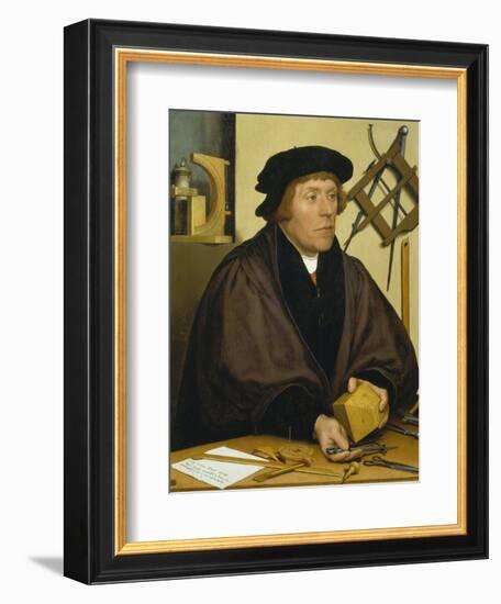 Portrait of Nikolaus Kratzer, 1528-Hans Holbein the Younger-Framed Giclee Print