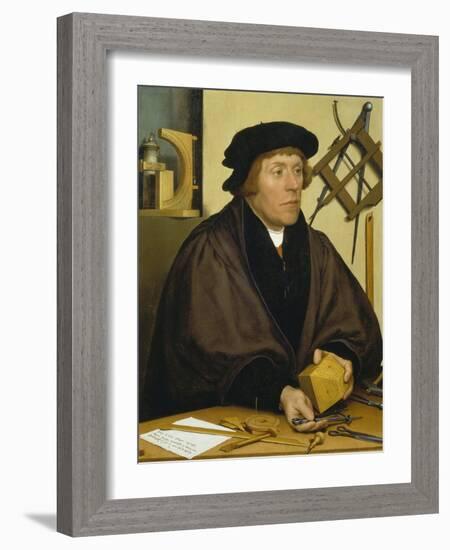 Portrait of Nikolaus Kratzer, 1528-Hans Holbein the Younger-Framed Giclee Print