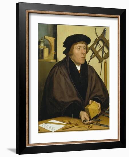 Portrait of Nikolaus Kratzer, 1528-Hans Holbein the Younger-Framed Giclee Print