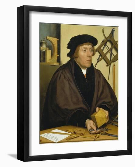 Portrait of Nikolaus Kratzer, 1528-Hans Holbein the Younger-Framed Giclee Print