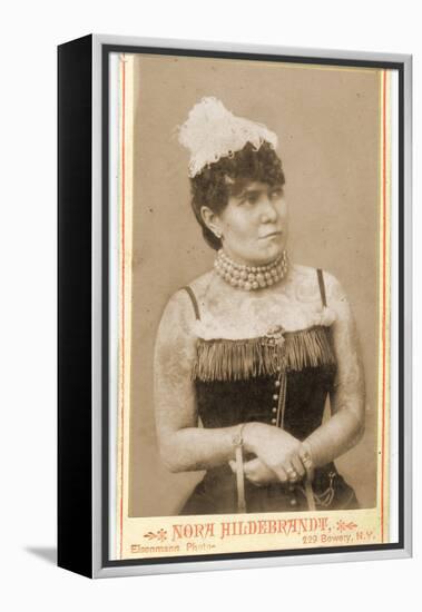 Portrait of Nora Hilderbrandt, C.1893-Charles Eisenmann-Framed Premier Image Canvas