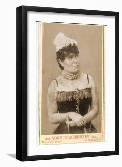 Portrait of Nora Hilderbrandt, C.1893-Charles Eisenmann-Framed Photographic Print