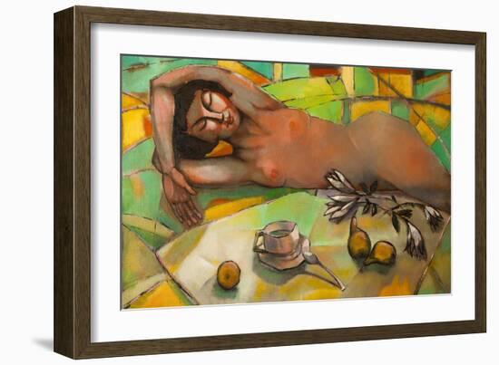 Portrait of Nude Female-Lilun-Framed Art Print