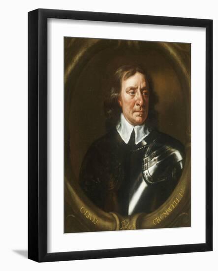 Portrait of Oliver Cromwell (1599-1658)-Sir Peter Lely-Framed Giclee Print