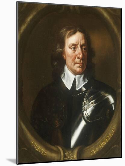 Portrait of Oliver Cromwell (1599-1658)-Sir Peter Lely-Mounted Giclee Print