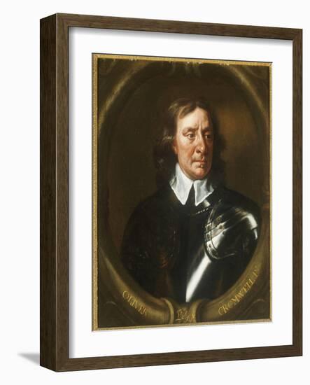 Portrait of Oliver Cromwell-Sir Peter Lely-Framed Giclee Print