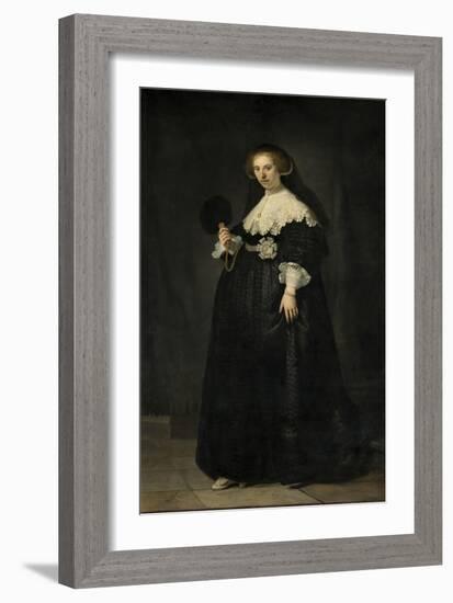 Portrait of Oopjen Coppit, 1634-Rembrandt Harmensz. van Rijn-Framed Giclee Print