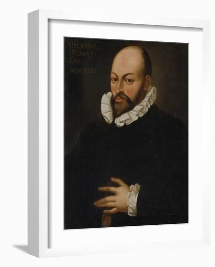 Portrait of Orlando Di Lasso. Copy after Hans Von Aachen, 17/18th Century-Hans von Aachen-Framed Giclee Print