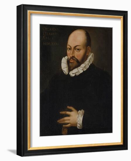 Portrait of Orlando Di Lasso. Copy after Hans Von Aachen, 17/18th Century-Hans von Aachen-Framed Giclee Print