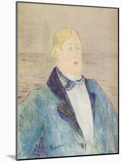 'Portrait of Oscar Wilde', 1895-Henri de Toulouse-Lautrec-Mounted Giclee Print