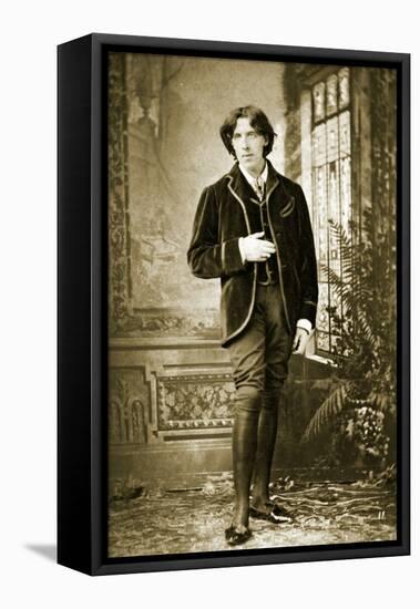 Portrait of Oscar Wilde C. 1882-Napoleon Sarony-Framed Premier Image Canvas