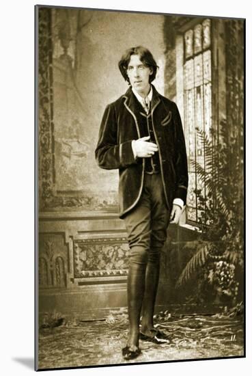 Portrait of Oscar Wilde C. 1882-Napoleon Sarony-Mounted Photographic Print