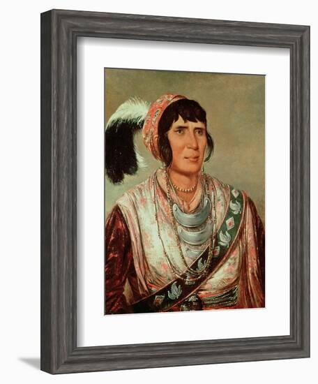 Portrait of Osceola (1804-38)-George Catlin-Framed Giclee Print