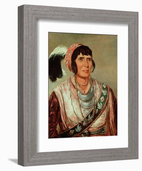 Portrait of Osceola (1804-38)-George Catlin-Framed Giclee Print