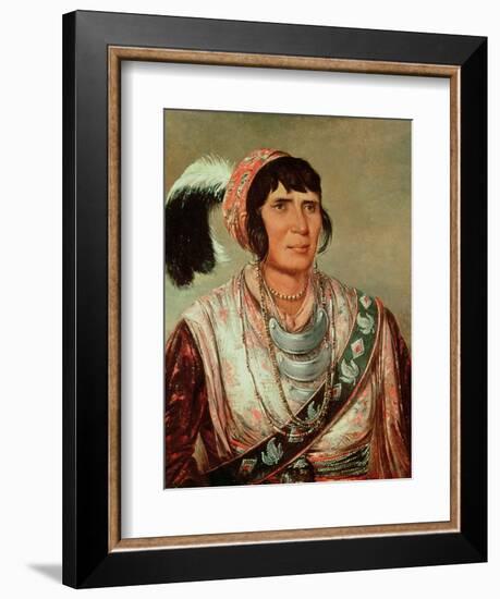 Portrait of Osceola (1804-38)-George Catlin-Framed Giclee Print