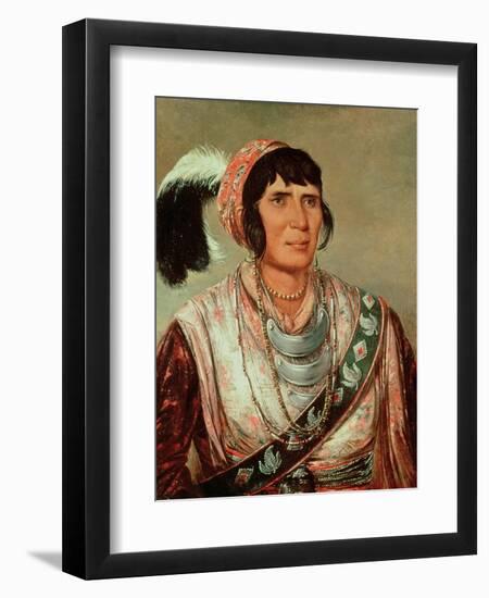 Portrait of Osceola (1804-38)-George Catlin-Framed Giclee Print