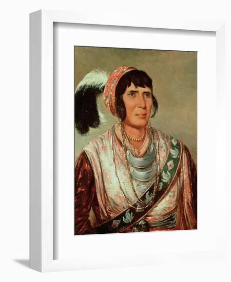 Portrait of Osceola (1804-38)-George Catlin-Framed Giclee Print