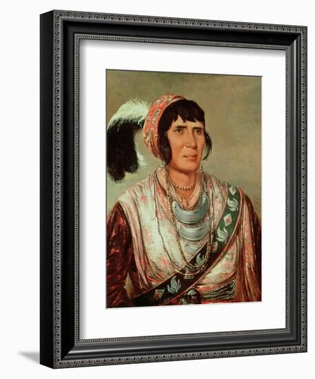 Portrait of Osceola (1804-38)-George Catlin-Framed Giclee Print