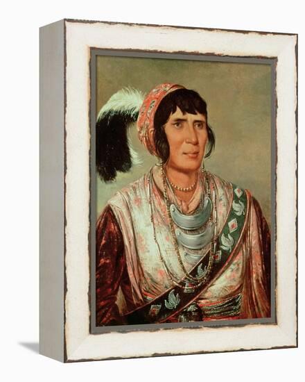 Portrait of Osceola (1804-38)-George Catlin-Framed Premier Image Canvas