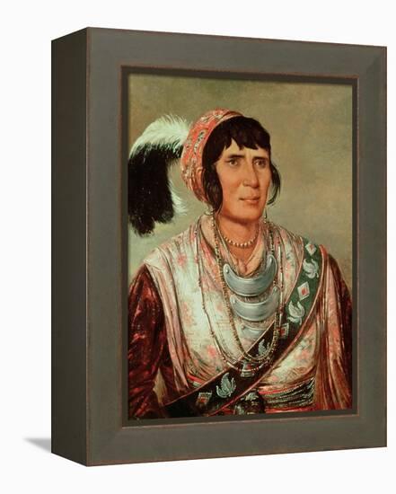 Portrait of Osceola (1804-38)-George Catlin-Framed Premier Image Canvas