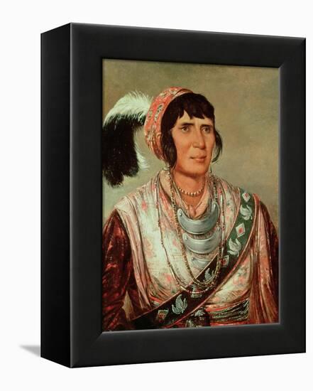 Portrait of Osceola (1804-38)-George Catlin-Framed Premier Image Canvas