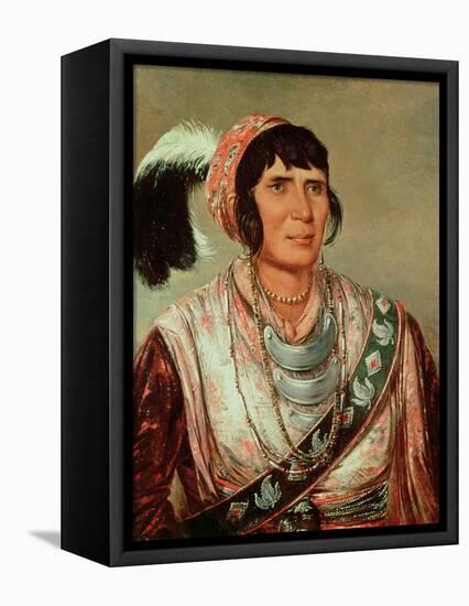 Portrait of Osceola (1804-38)-George Catlin-Framed Premier Image Canvas