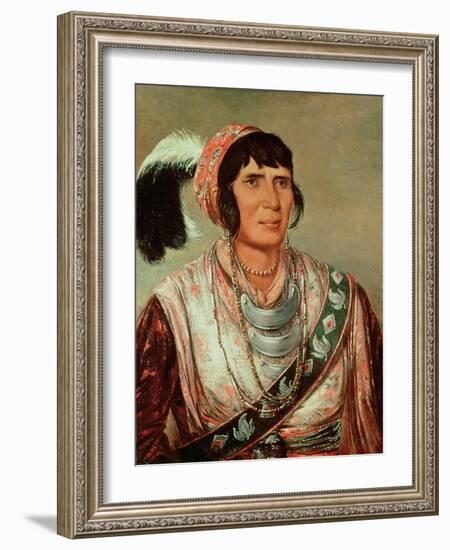 Portrait of Osceola (1804-38)-George Catlin-Framed Giclee Print